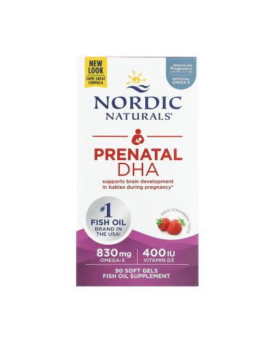 Prenatal DHA - 90 softgels Strawberry