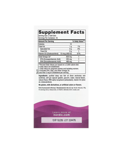 Prenatal DHA - 90 softgels Strawberry