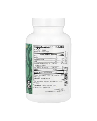 Spirulina 500 mg - 200 tabs