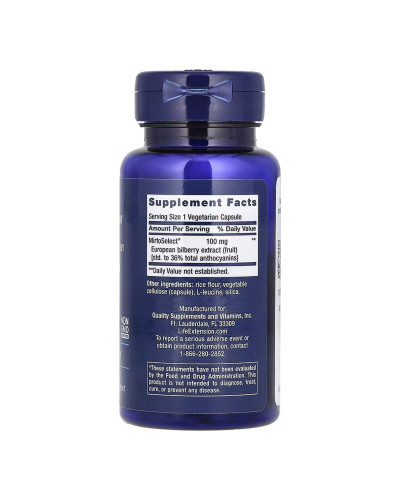Standardized European Bilberry Extract 100 mg - 90 vcaps