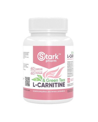 Л-Карнітин, Stark L-Carnitine/Green Tea Extract 600mg - 60caps
