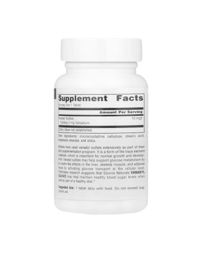 Vanadyl Sulfate 10mg - 100 tabs