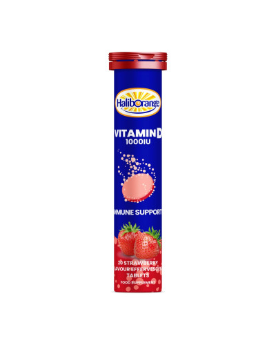 Вітамін Д, Vitamin D 1000IU - 20 tabs Strawberry