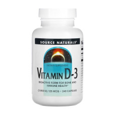 Вітамін Д3, Vitamin D-3 5000 IU - 240 caps