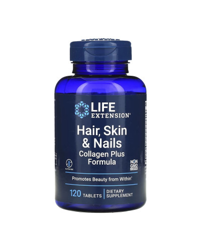 Комплекс для волосся, шкіри та нігтів з колагеном, Hair, Skin & Nails Collagen Plus Formula - 120 tabs