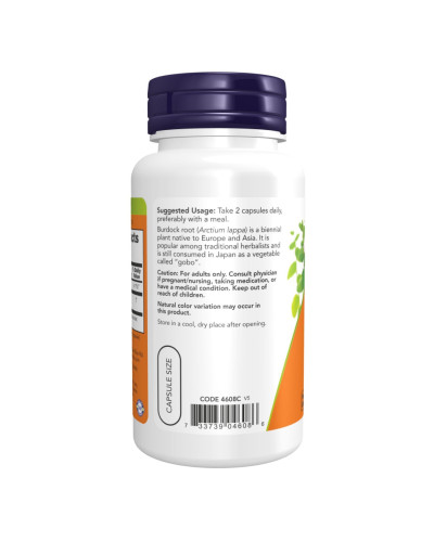 Корінь лопуха, Burdock Root 430mg - 100 vcaps