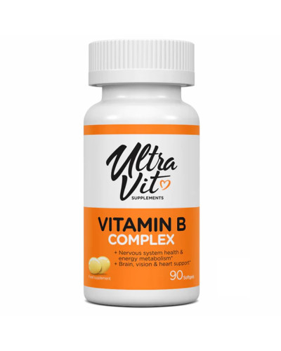 Вітамін В комплекс, Vitamin B complex - 90 softgels