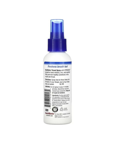 Спрей для горла, Nutribiotic Throat Spray - 118ml