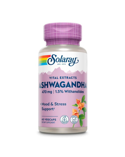 Екстракт кореня ашваганди, Ashwaganda Root Extract 470mg - 60vcaps