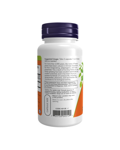 Екстракт Женьшеню, Panax Ginseng 500mg - 250 vcaps