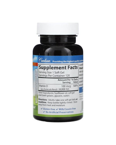 Vitamin D 4000 IU - 120 softgels