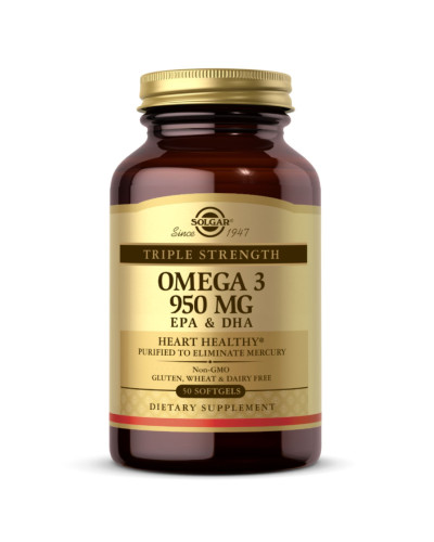 Омега-3, Triple Strength Omega-3 950 mg - 50 softgels