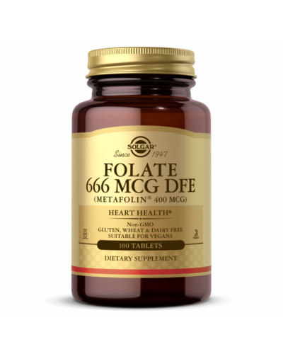 Фолат, Folate 400 mcg (as Metafolin) - 100 Tabs