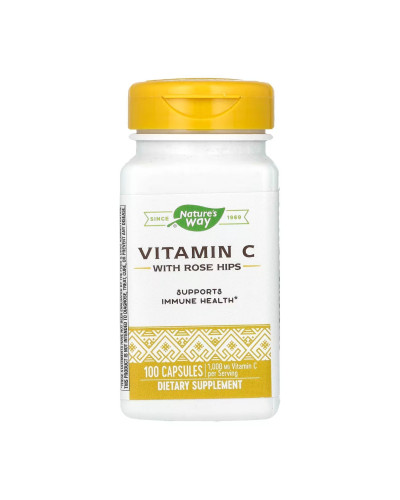 Вітамін С, Vitamin C Rose Hips - 100 caps