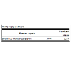 Вітамін Д3, D-3 High Potency Vitamin 1000iu - 250caps