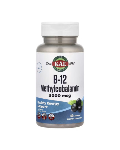B-12 Methylcobalamin 5000mcg - 60 lozenges
