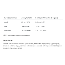 Магній, цинк та вітамін Б6, ZmaX - 90 cap