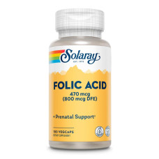Фолієва кислота, Folic Acid 470 mcg (800 mcg DFE) - 100 caps