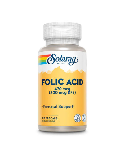Фолієва кислота, Folic Acid 470 mcg (800 mcg DFE) - 100 caps