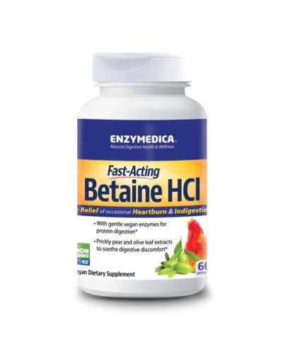 Бетаїн, Betaine HCI 600mg - 60 caps