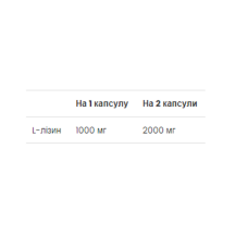 L-Лізин, L-Lysine - 90 caps