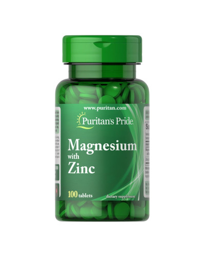 Магній з Цинком, Magnesium with Zinc - 100 tabs