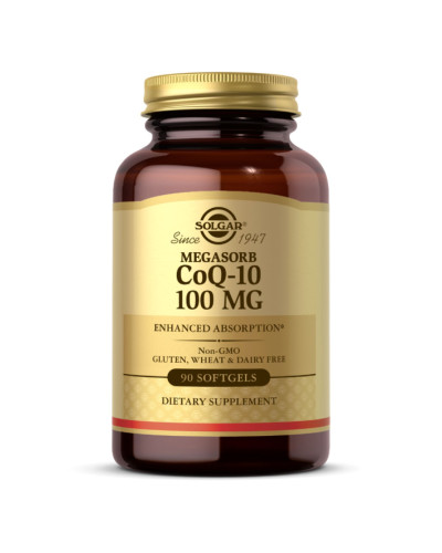 Коензим Q10, CoQ10 100mg - 90 softgels