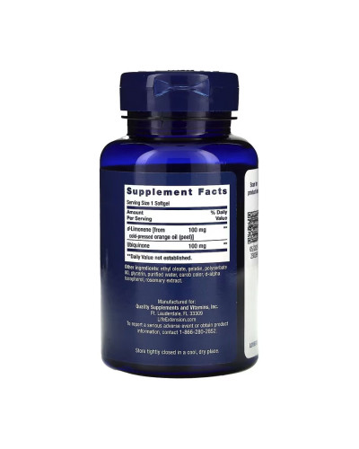 Super-Absorbable CoQ10 (Ubiquinone) with d-Limonene 100mg - 60 softgels