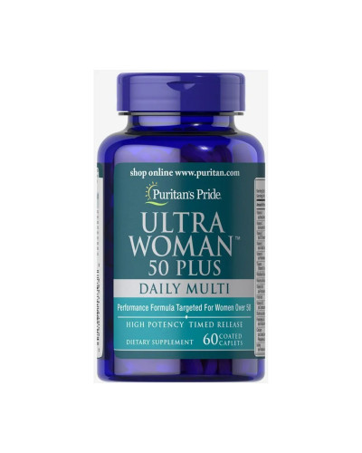 Ultra Woman™ 50 Plus Multi-Vitamin with Zinc - 60 caps