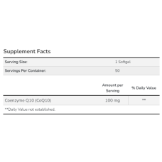 CoQ10 100mg - 50 sgels