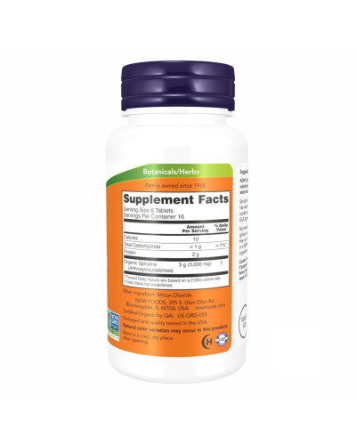 Спіруліна, Spirulina 500 mg - 100 tabs