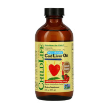 Cod Liver Oil Liquid - 237ml Natural Strawberry