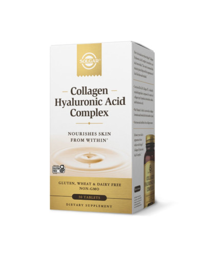 Колаген з Гіалуроновою кислотою, Collagen Hyaluronic Acid Complex - 30 tabs
