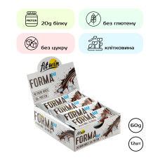 Протеїнові батончики, Forma Bar - 12x60g Chocolate