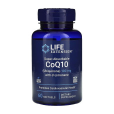Super-Absorbable CoQ10 (Ubiquinone) with d-Limonene 100mg - 60 softgels