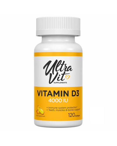 Вітамін Д3, Vitamin D3 4000IU - 120 softgels