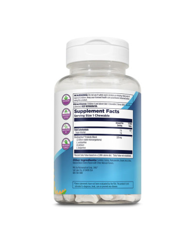 Пробіотики для дітей, Dino-Dophilus™ Kids Probiotic - 60 chewables Black Cherry