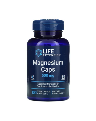 Магній, Magnesium Caps 500 mg - 100 vcaps
