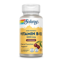 Вітамін Б12, Vitamin B-12 5000mcg - 30 льодяників з смаком вишні