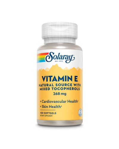 Вітамін E з токоферолами, Vitamin E d-Alpha Tocopherol 268mg - 50 softgels