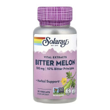 Екстракт Плоду Гіркої Дині, Bitter Melon Fruit Extract 10% 500mg - 30 vcaps