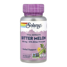 Екстракт Плоду Гіркої Дині, Bitter Melon Fruit Extract 10% 500mg - 30 vcaps