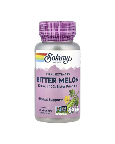 Екстракт Плоду Гіркої Дині, Bitter Melon Fruit Extract 10% 500mg - 30 vcaps