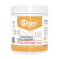 Пептиди колагену, Collagen Peptides & Hyaluronic Acid - 225g Raspberry