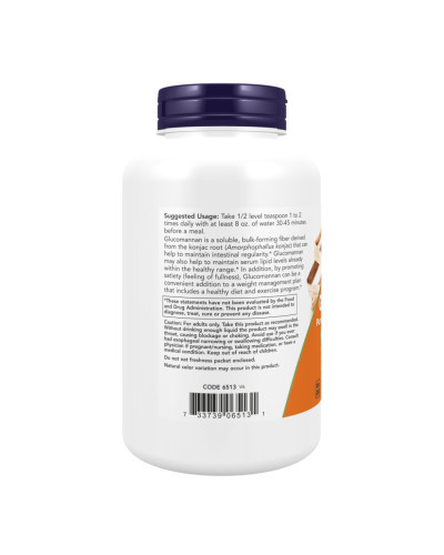 Глюкоманнан, Glucomannan Pure Powder - 227g