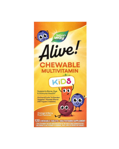 Мультивітаміни для дітей, Kids Chewable Multivitamin - 120 tabs Orange and Berry