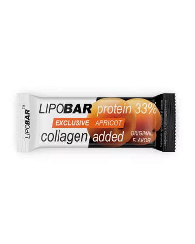 Протеїновий батончик, Lipobar Exclusive - 50g Apricot