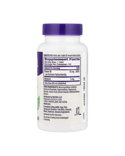 Мелатонін, Melatonin 5mg - 100 tabs