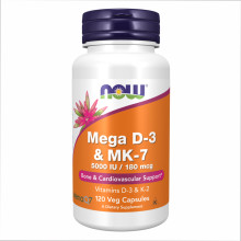 MEGA D-3 & MK-7 - 120 vcaps