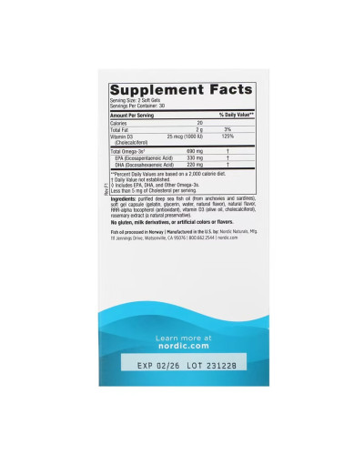 Omega-3D - 60 softgels
